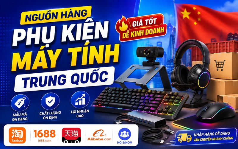 nguồn hàng phụ kiện máy tính trung quốc