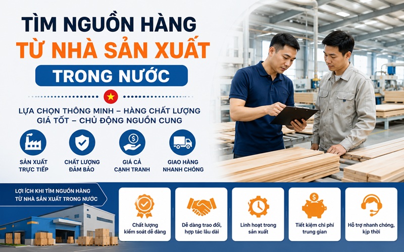 tìm nguồn sản xuất trong nước