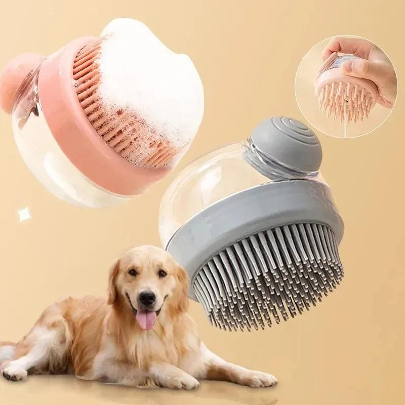 bàn chải tích hợp hộp chứa sữa tắm